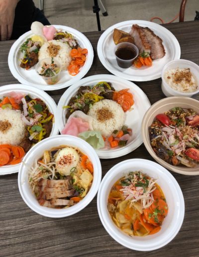 Sampler plate of Asian cuisine by Expat Asia restaurant
