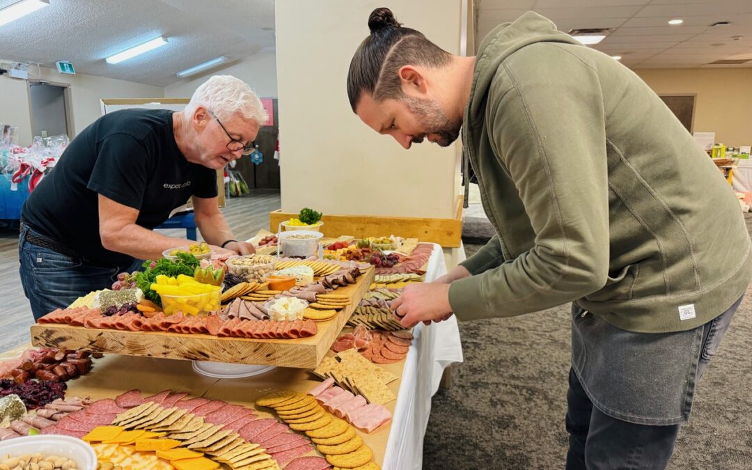 Jeff and Joel Matthews Preparation for Catering Service in Calgary